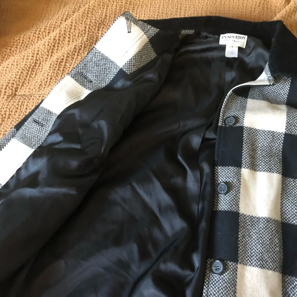 Pendleton Plaid Peacoat - Picture 2 of 7